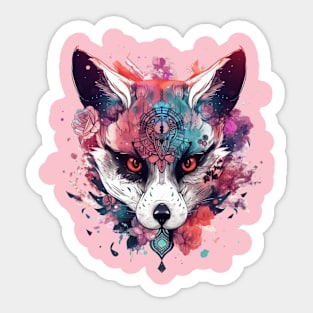 the king of fox Sticker